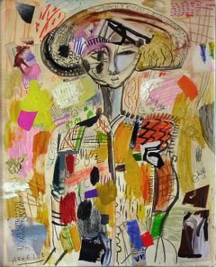 21st CENTURY ART. ARTISTS OF THE 21st CENTURY. PAINTING. Sevillian Bullfighter. (92x73 cm) Mixed Media.