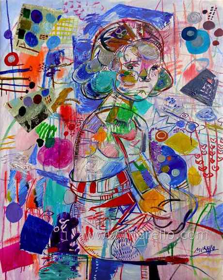 ARTE CONTEMPORANEO. PINTURA CONTEMPORANEA.-Jose Manuel Merello.-Reflejos-azules-(100x81cm)-Tecnica mixta sobre lienzo.jpg