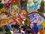 ART_LONDON_CONTEMPORARY_ARTISTS_PAINTERS_PAINTINGS_Merello.-En_tu_pensamiento_(81_x_100_cm)_Mix_media_on_canvas._Peinture_contemporaine.