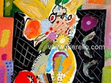 CONTEMPORARY-MODERN-EXPRESSIONISM-ART-merello.-flores-del-albaicin-(40-x30-cm)-oleo-tabla