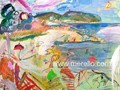 MODERN-LANDSCAPES-CONTEMPORARY-STILL-LIFES-ART-merello.-moraira.cap-d'or-(81x100-cm)-mix-media-on-canvas