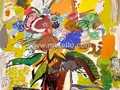 PINTORES_ESPANOLES.ARTISTAS_PLASTICOS_CONTEMPORANEOS_ACTUALES.merello.florero_con_flor_de_luna_100x81_cmmixtalienzo_