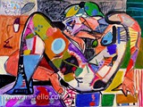 arte-siglo-xxi-21-pintores-artistas.merello.-la_luz_del_color_en_ti._mix_media.