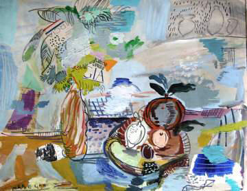 Art Painting News 21.  Exhibitions News. Indigo Still Life. (73x92 cm)