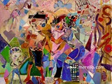 contemporary-painters.-merello.-ninos-y-ofrenda.-pastoral.-(81x100-cm)-mix-media-on-canvas