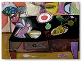 expressionismus-kunst-malerei-jose-manel-merello.-la-mesa-negra-(2001-2002)