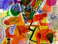 peinture-contemporaine-moderne.jose-manuel-merello-don-quijote-en-su-fantasia.-mix-media